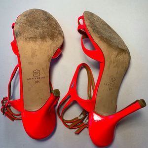 Ann Taylor Shoes - Ann Taylor 9M Hot Pink Heels Women's Strappy Open Ann Taylor Shoes - Ann Taylor 9M Hot Pink Heels Women's Strappy Open